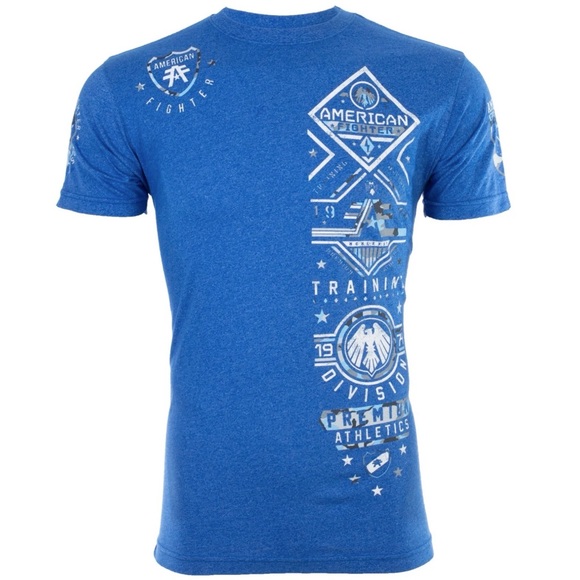 American Fighter Men's T-shirt MCCORMICK Crew neck Athletic Fit - Picture 1 of 11